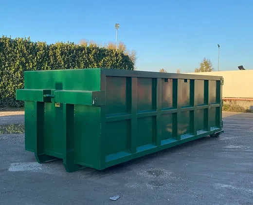 Offener Roll-Off-Container in Grün – Für sperrigen Abfall - Neu