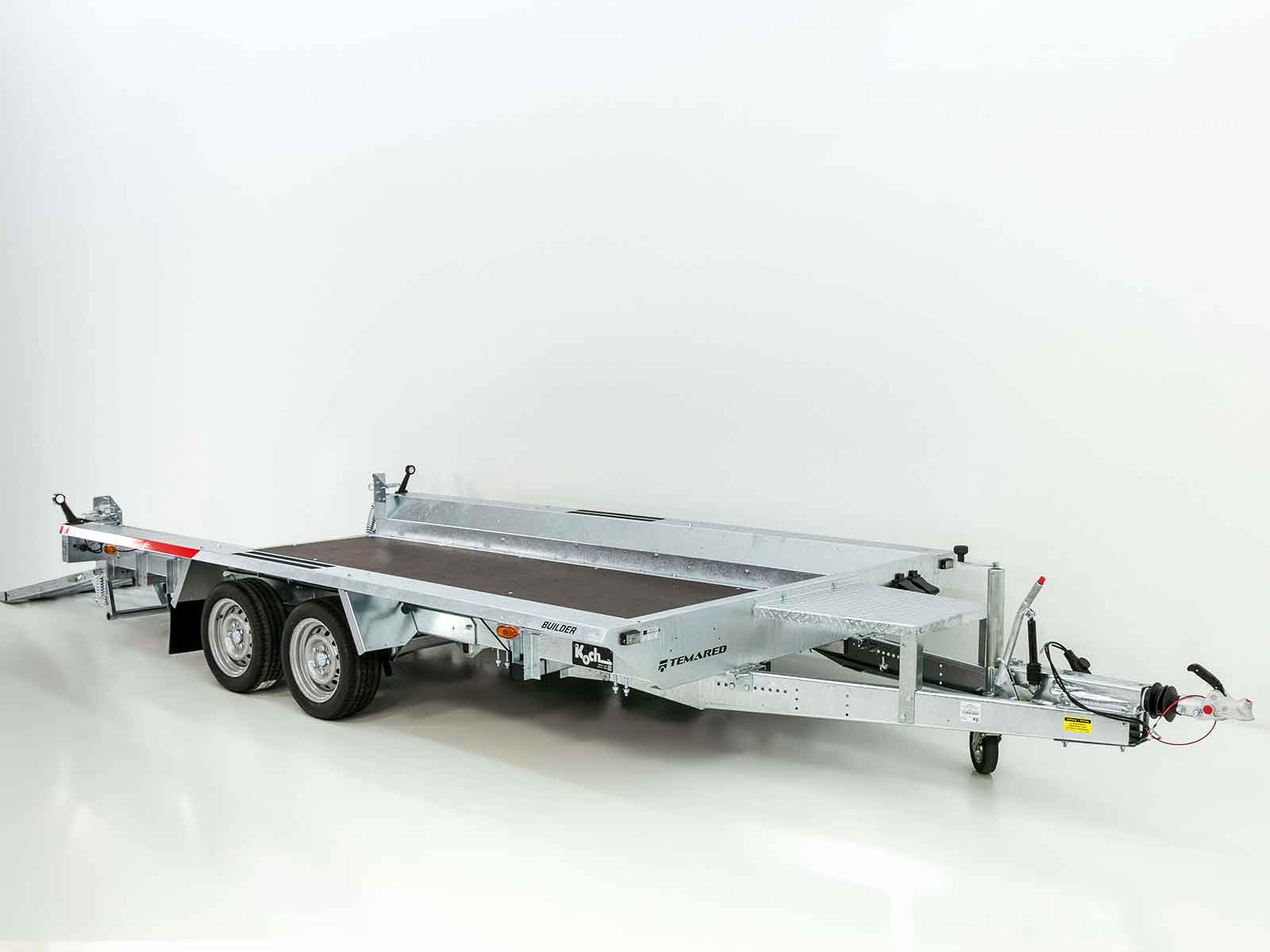 Temared Baumaschinenanhänger Builder 183x400cm 3,5t | Rampe - Neu