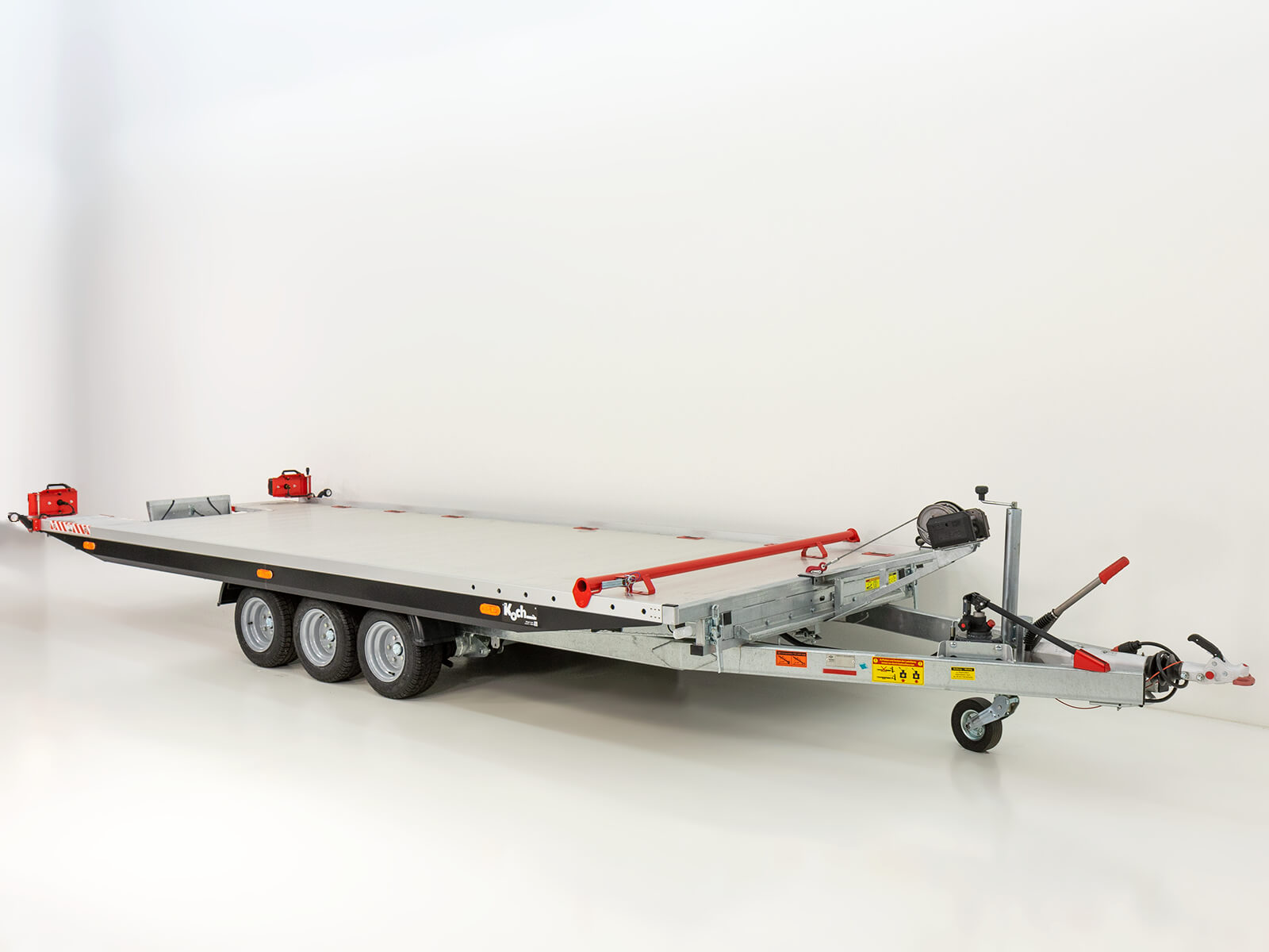 Vezeko Autotrailer Race Master Alu 209x550cm Tridem 3,5t | E-Winde - Neu