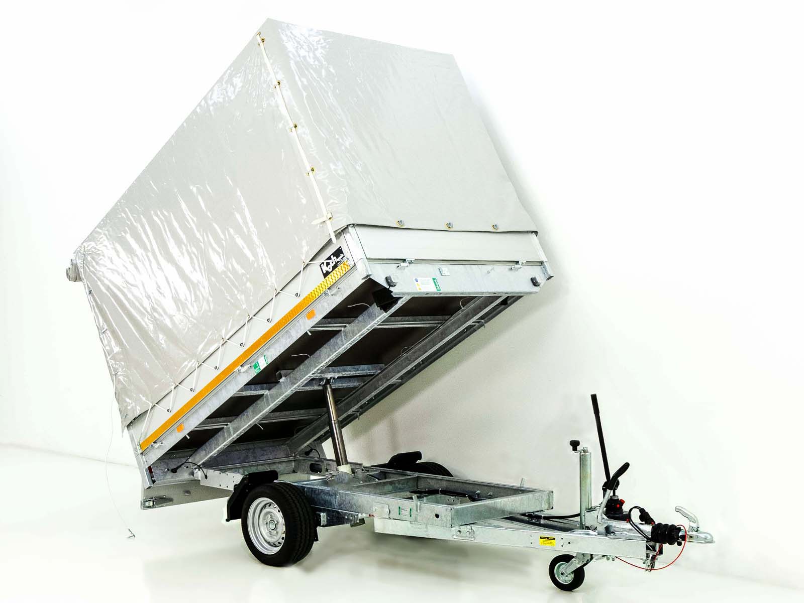 Eduard Heckkipper 150x256cm 1,35t | Hand Pumpe | Hochplane 160cm - Neu