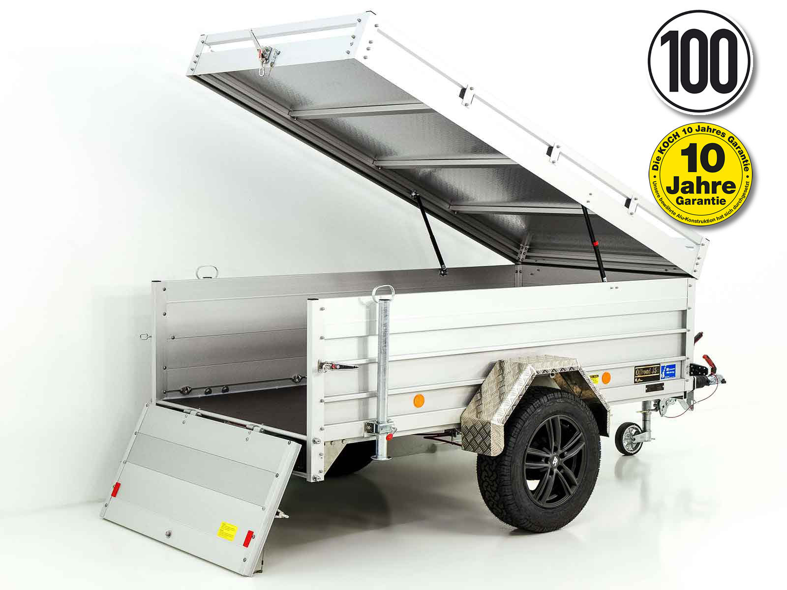 Deckelanhänger „CROSSLINE“ 125x250cm 1300kg | Höhe 65cm Typ 4.13 - Neu