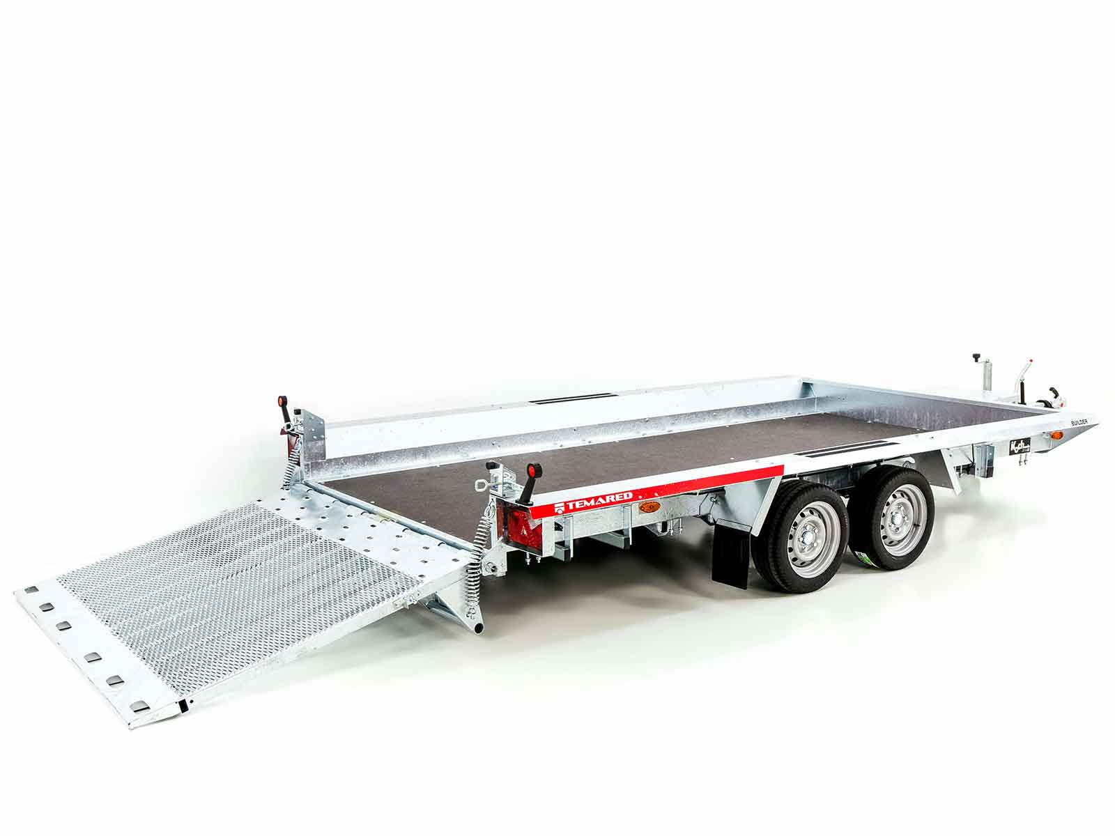 Temared Baumaschinenanhänger Builder 183×400 cm 3,5t | Rampe - Neu